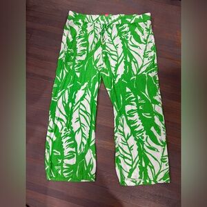 621. Lilly Pulitzer Green/White Pants